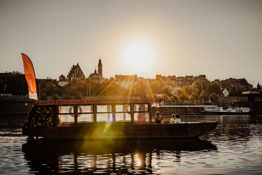 Warsaw: Vistula River Sunset Cruise with Welcome Drink 1