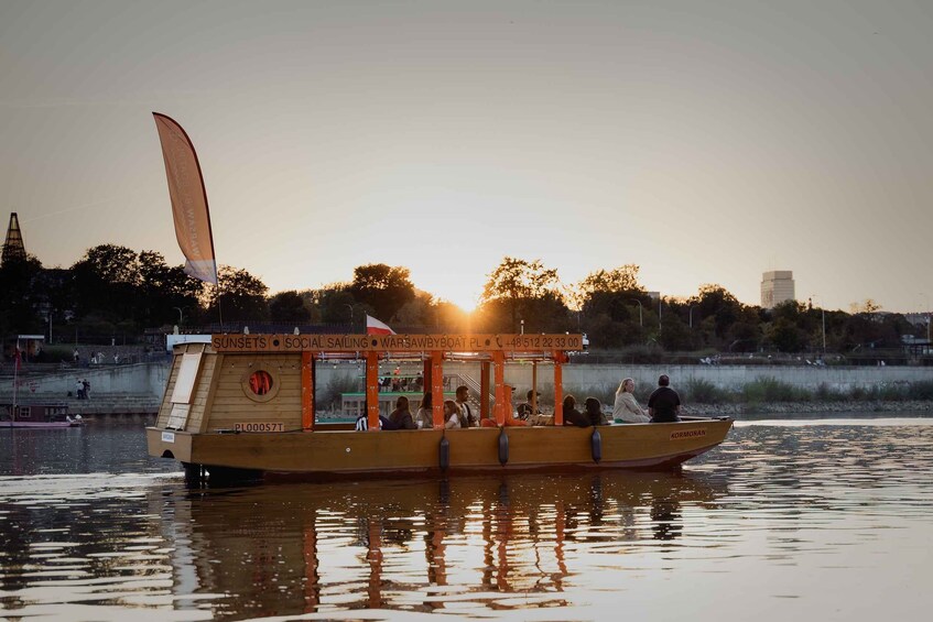 Picture 6 for Activity Warsaw: Vistula River Sunset Cruise with Welcome Drink 3