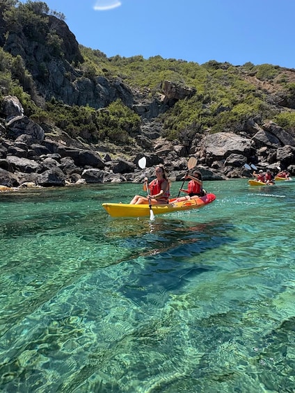 Kayak & Snorkel: crystal water & sea caves, North East Ibiza 1