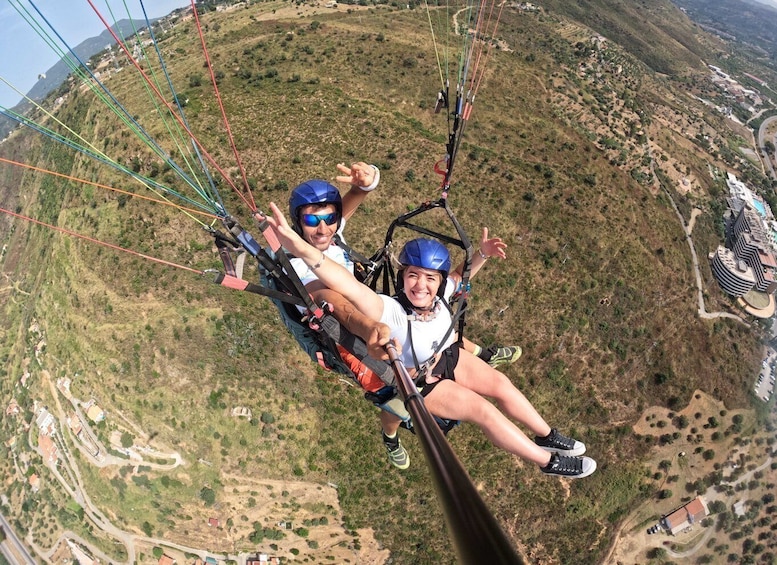Picture 7 for Activity Taormina: Paragliding Tour with Instructor and GoPro Video 5