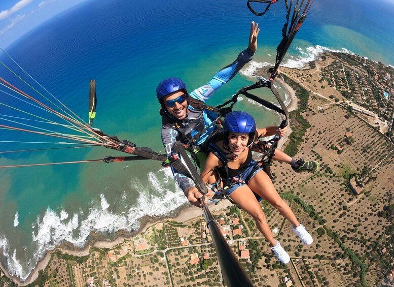 Picture 3 for Activity Taormina: Paragliding Tour with Instructor and GoPro Video 2
