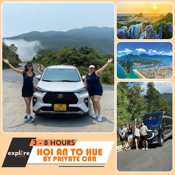 Hoi An to/from Hue by Private Car with Muti Sightseeing Stop 1