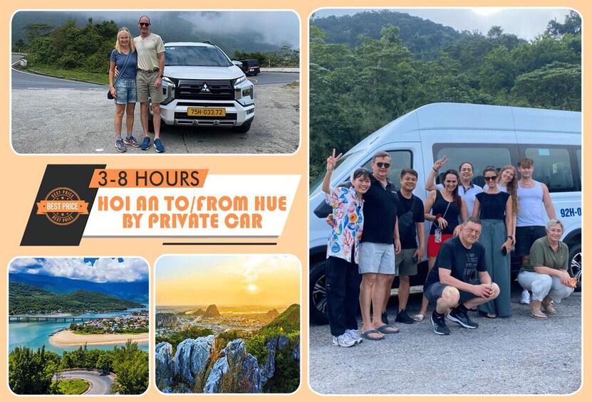 Hoi An to/from Hue by Private Car with Muti Sightseeing Stop 2