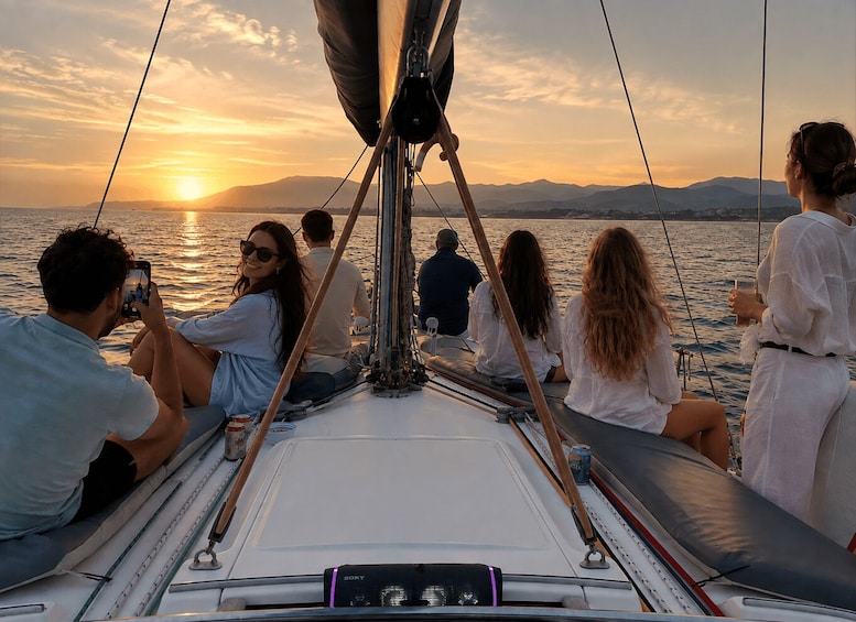 Puerto Banús: Sunset on a Luxury Sailing Yacht with Drinks 1