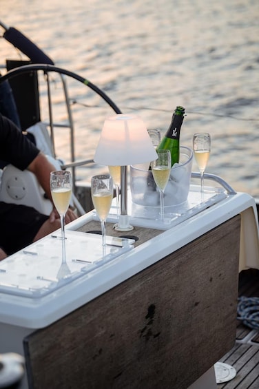Picture 2 for Activity Puerto Banús: Sunset on a Luxury Sailing Yacht with Drinks 4