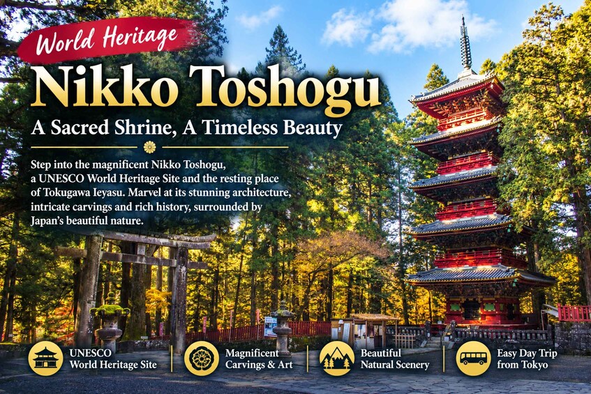 Picture 1 for Activity Tokyo: Nikko Toshogu Shrine and Kegon Waterfall Tour 3