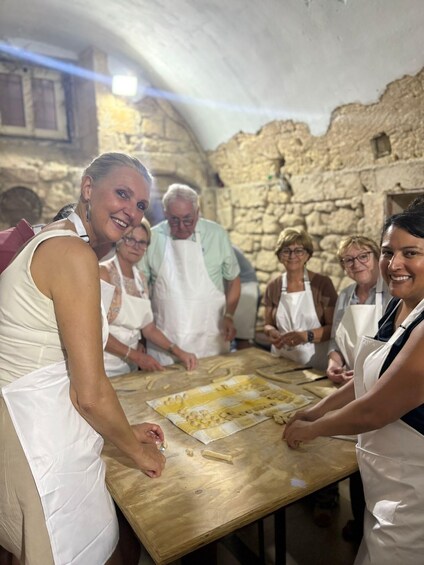 Picture 23 for Activity Lecce: Pasta Making Class in 1400s-Era Courtyard with Wine 2