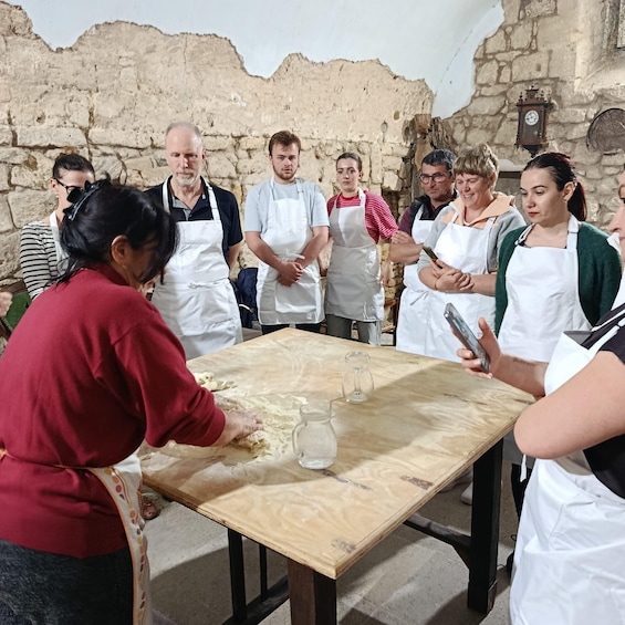 Picture 1 for Activity Lecce: Pasta Making Class in 1400s-Era Courtyard with Wine 4