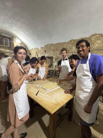 Picture 3 for Activity Lecce: Pasta Making Class in 1400s-Era Courtyard with Wine 3