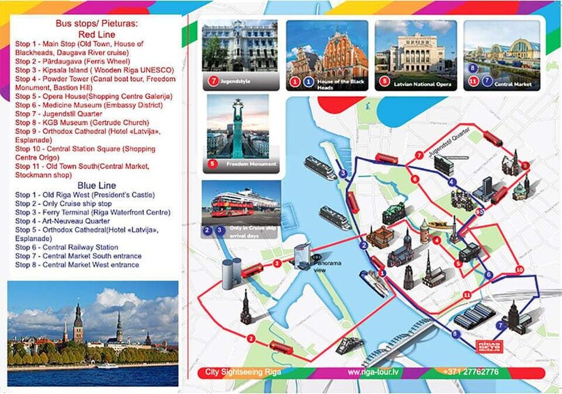 Picture 17 for Activity Riga:HopOn HopOff Bus tour for cruise guests/Stadtrundfahrt 2
