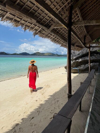 Picture 2 for Activity Coron: Private Boat Hire with Guided Tour and Lunch on Beach 2