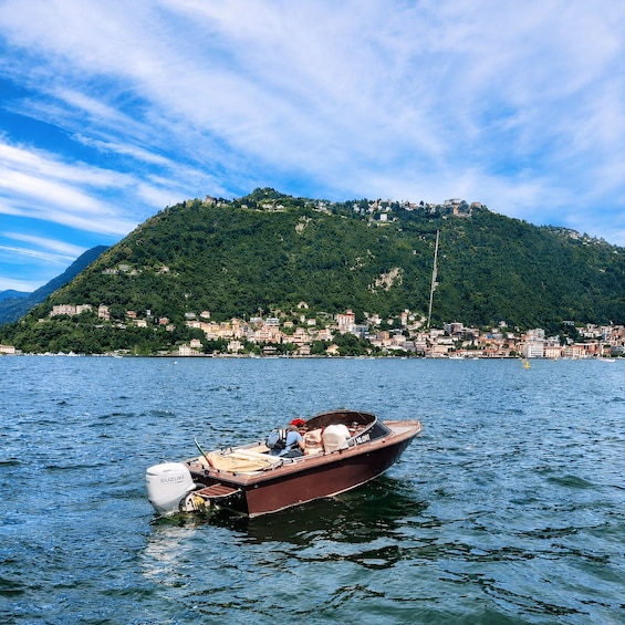 Picture 2 for Activity Lake Como: Private Tour - Wooden Boat with Sun Cover 2