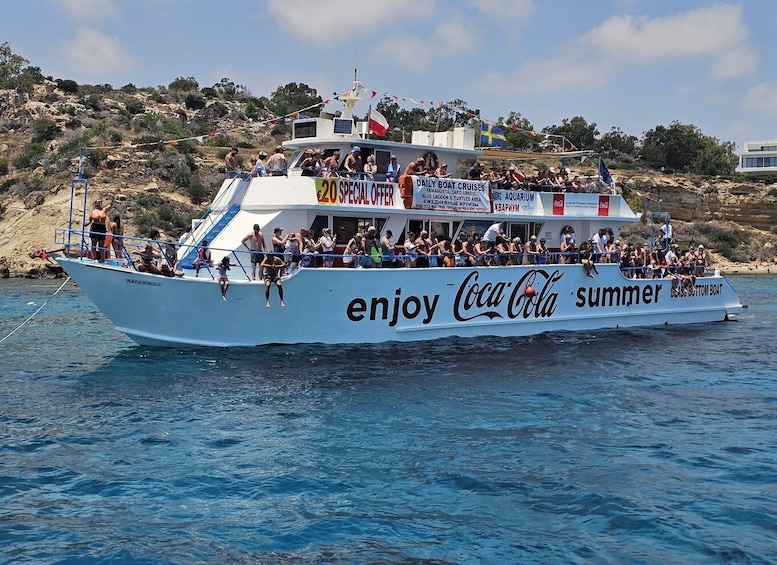 Protaras Blue Lagoon Sunset Tour with Pizza & Champagne 1