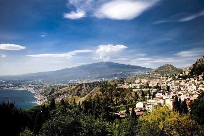 Etna view from Taormina