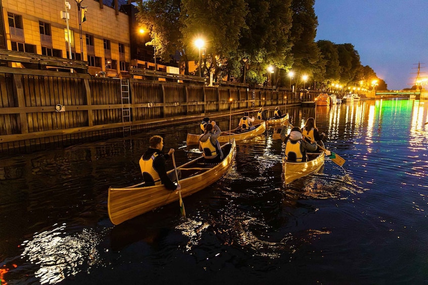 Picture 9 for Activity Klaipeda: Evening Guided Tour by Wooden Canoe 5