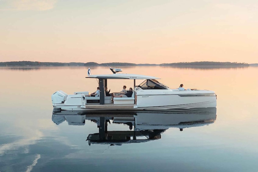 Picture 6 for Activity Paros: Private Luxury Boat Day Trip with Snacks and Drinks 3