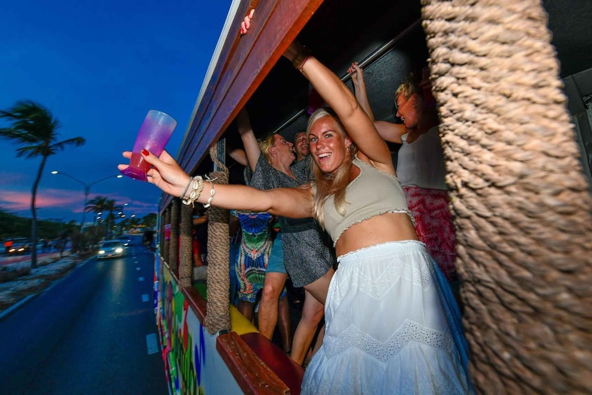 Aruba Nightlife Party Bus, Free Cocktails, Live DJ & Host 1