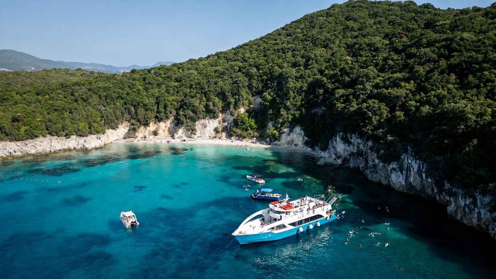 Picture 15 for Activity From Lefkimmi: Syvota, Blue Lagoon and Cave Sunset Cruise 5