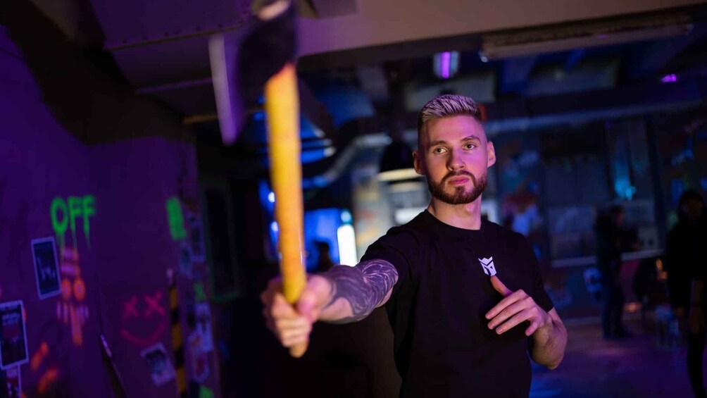 Picture 6 for Activity Prague: Axe Throwing with Meal, Drinks & Private Transport 2