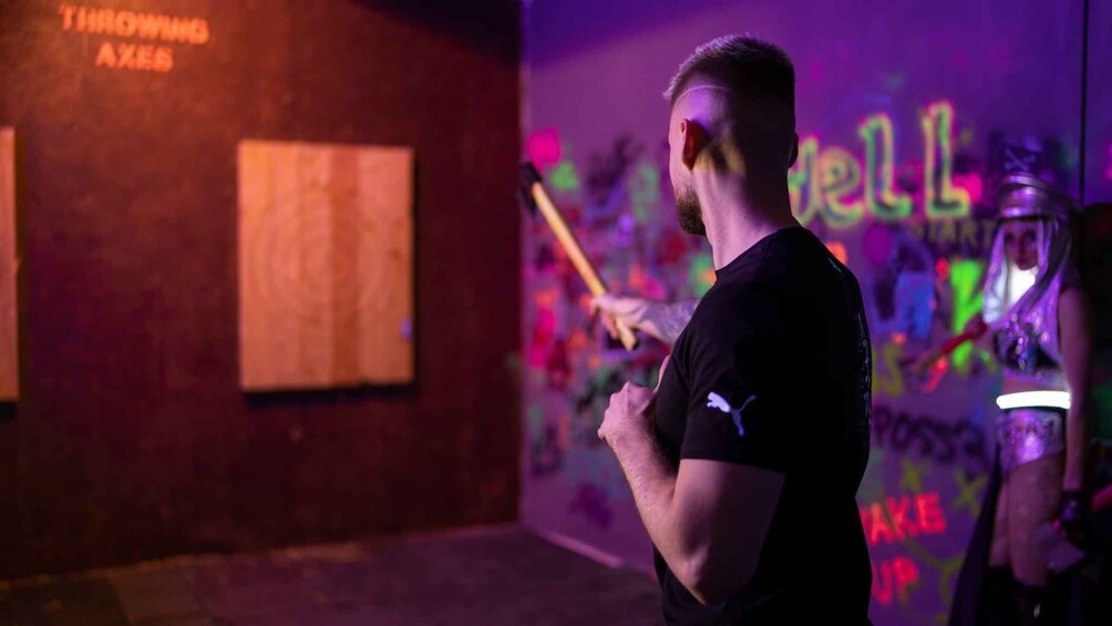 Picture 7 for Activity Prague: Axe Throwing with Meal, Drinks & Private Transport 4