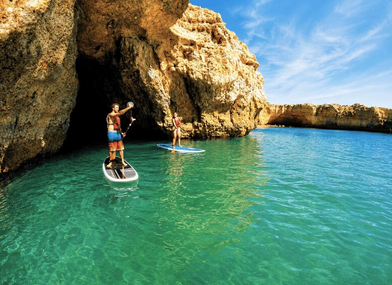 Picture 2 for Activity Albufeira: Caves and Beaches SUP Paddleboarding Tour 3