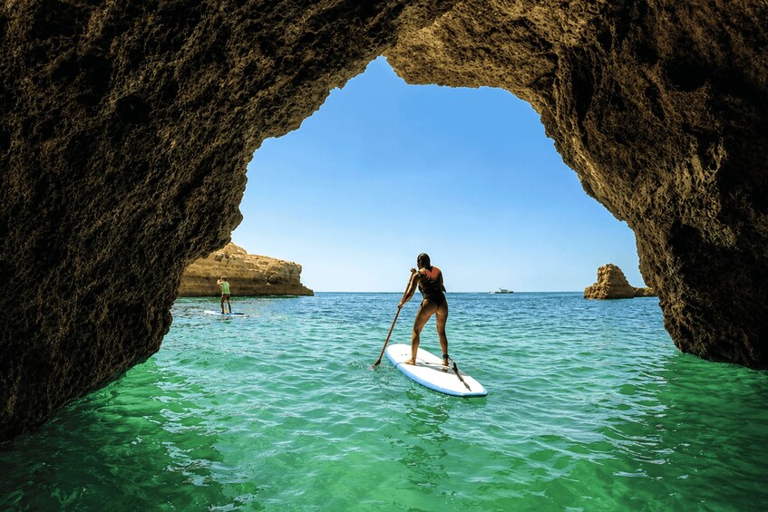 Albufeira: Caves and Beaches SUP Paddleboarding Tour 1
