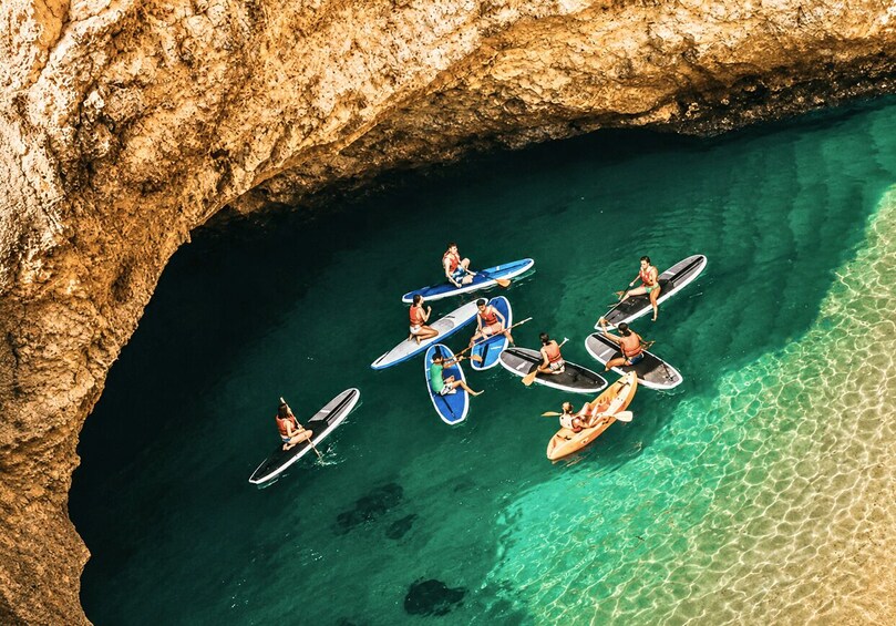Picture 3 for Activity Albufeira: Caves and Beaches SUP Paddleboarding Tour 2