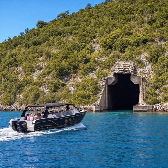 Picture 1 for Activity From Kotor: 3h Full Tour to Blue Cave & Swim & War tunnels 2