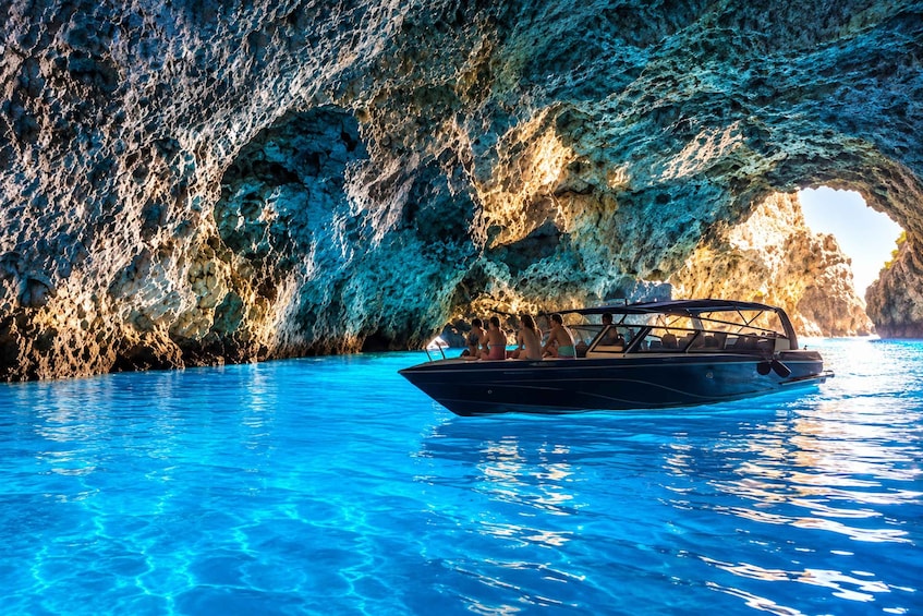 From Kotor: 3h Full Tour to Blue Cave & Swim & War tunnels 1