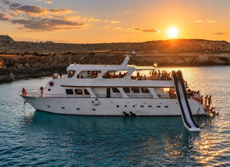 Protaras: Luxury Sunset Yacht Trip with Slide, BBQ & 1 Drink 1