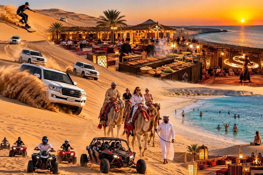 Qatar: Desert Safari with BBQ Dinner & Quad Biking Options 1