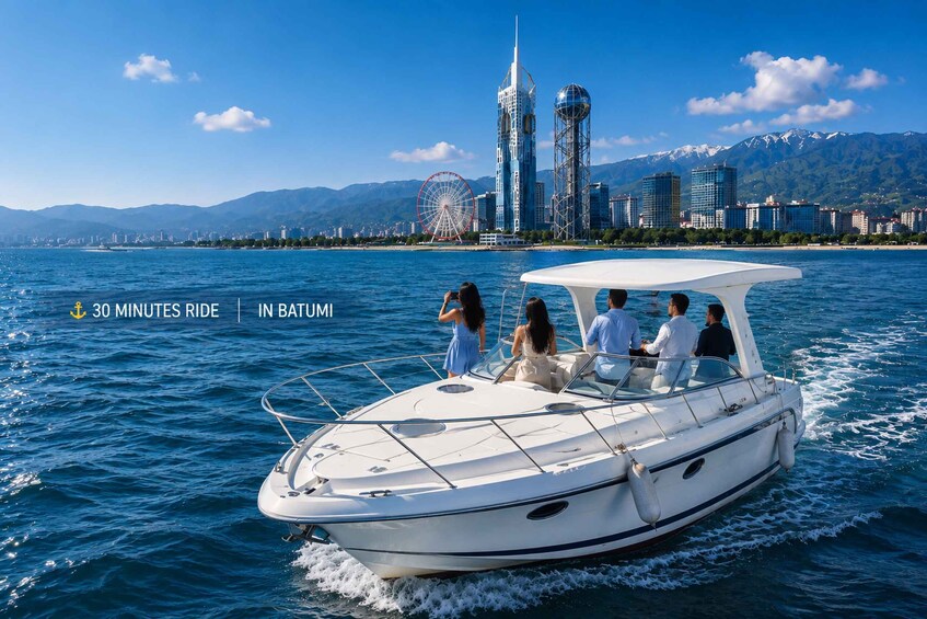Picture 3 for Activity Batumi: Exclusive Black Sea Adventure – Private Boat Trip 5