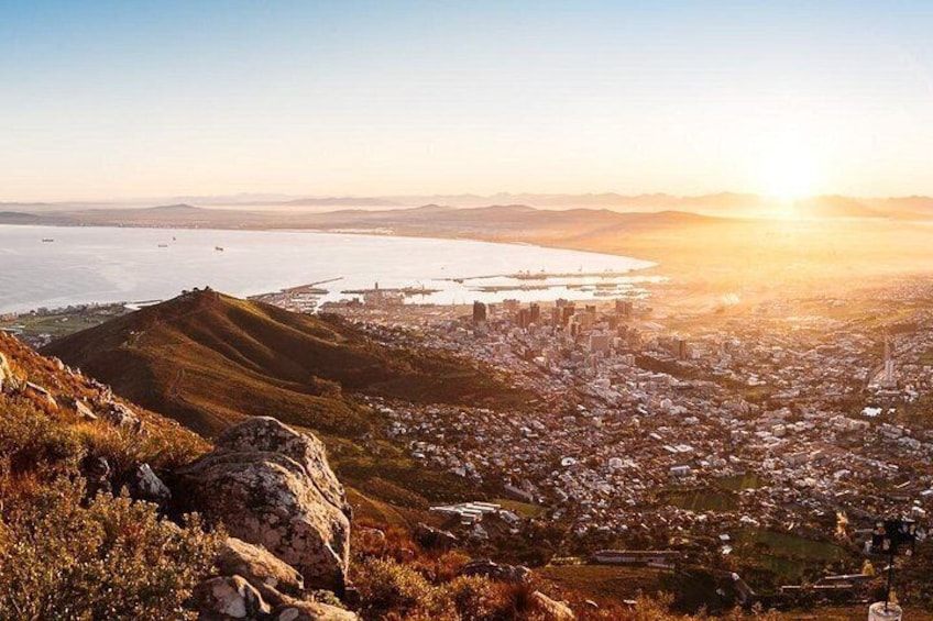 Sunrise from the Lions Head summit. 5