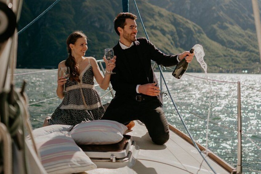 Sunset Sailing Lake Como with Private Skipper 5