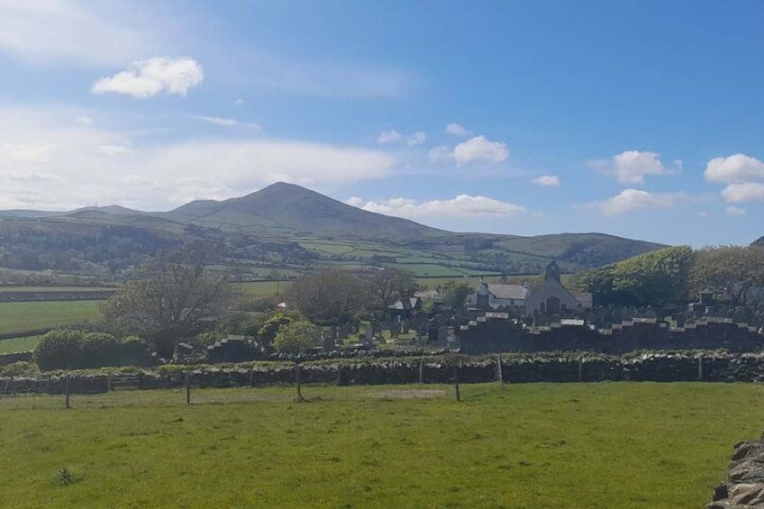 Scenic view over rolling countryside 2