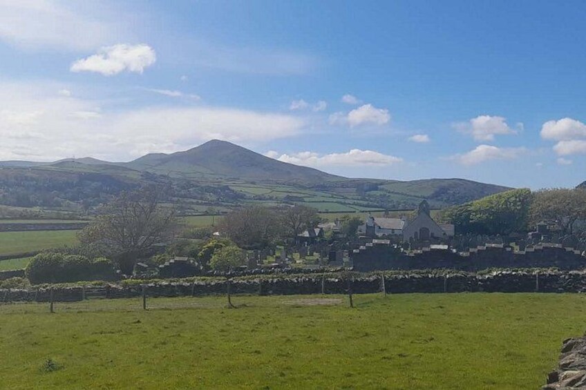 Scenic view over rolling countryside 2