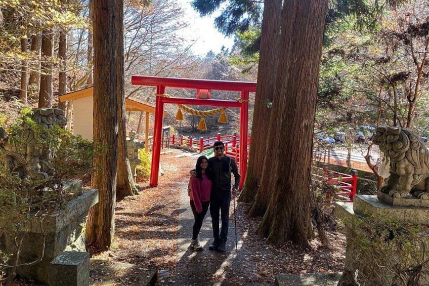 A Torii gate at the trailhead. 3
