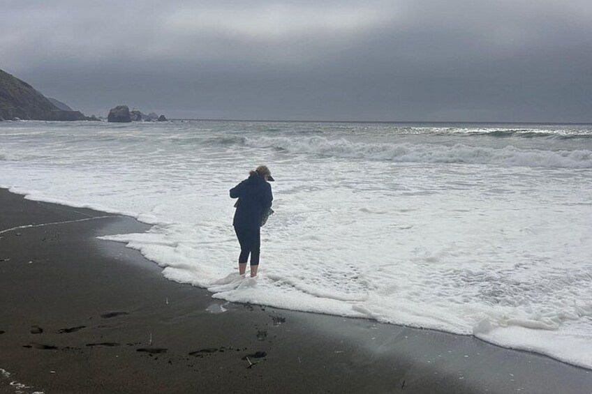 Hiking along Pacifica State Beach Coastline 3