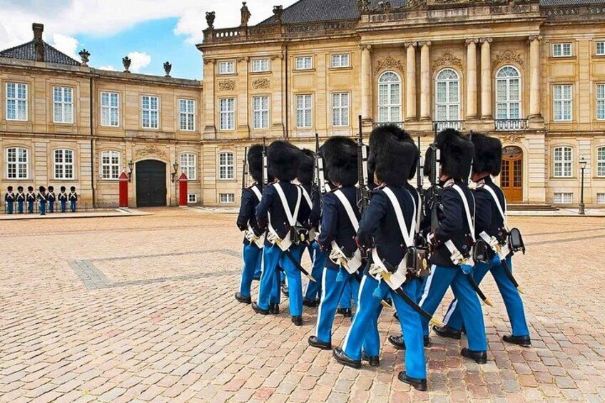 Guards in Amalienborg Palace Square 5