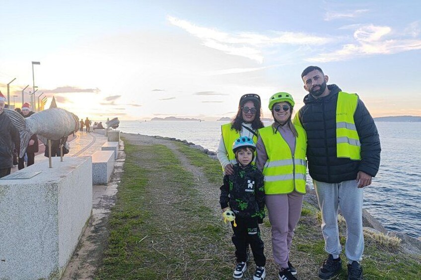 With family and children 2