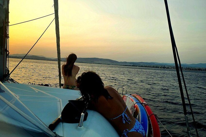 Athens Riviera Catamaran tour with fresh Meal Drinks and Swimming 2