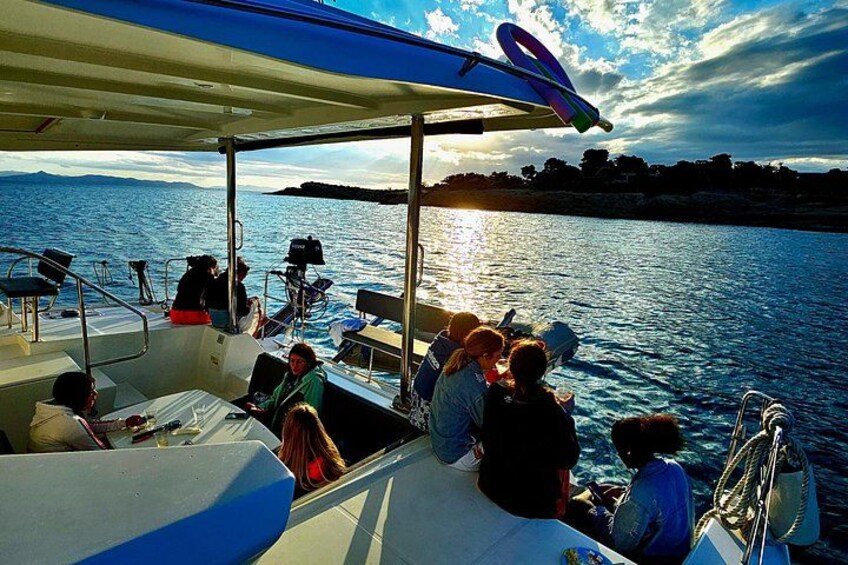 Athens Riviera Catamaran tour with fresh Meal Drinks and Swimming 2
