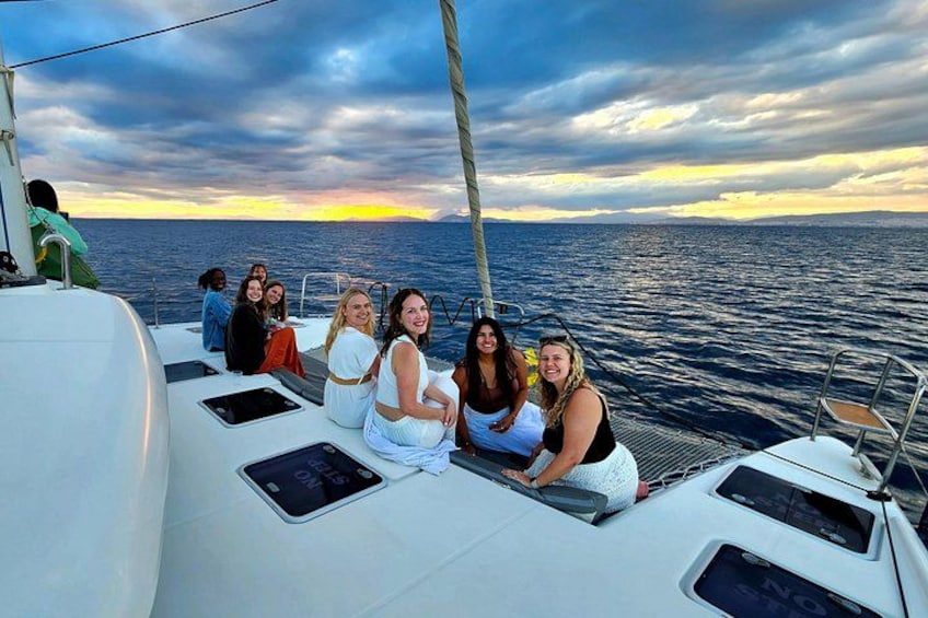 Athens Riviera Catamaran tour with fresh Meal Drinks and Swimming 3