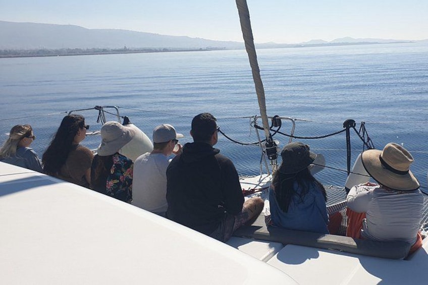 Athens Riviera Catamaran tour with fresh Meal Drinks and Swimming 5