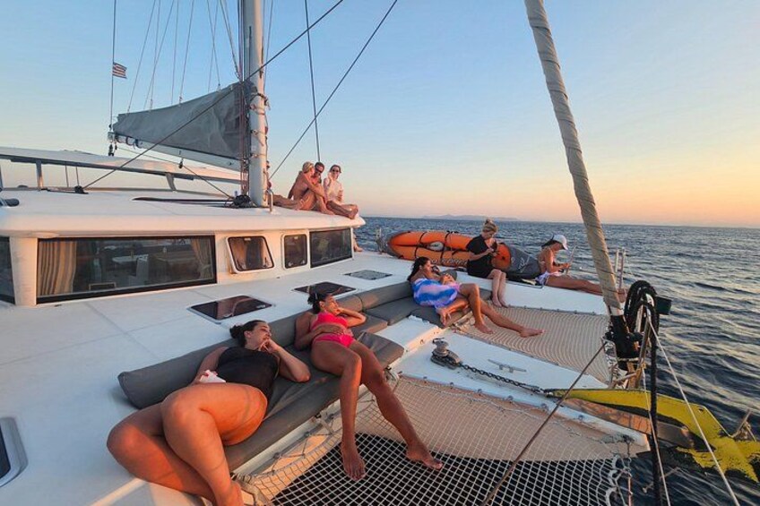 Athens Riviera Catamaran tour with fresh Meal Drinks and Swimming 4