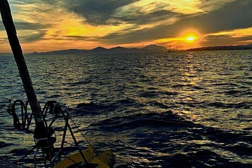 Athens Riviera Catamaran tour with fresh Meal Drinks and Swimming 3