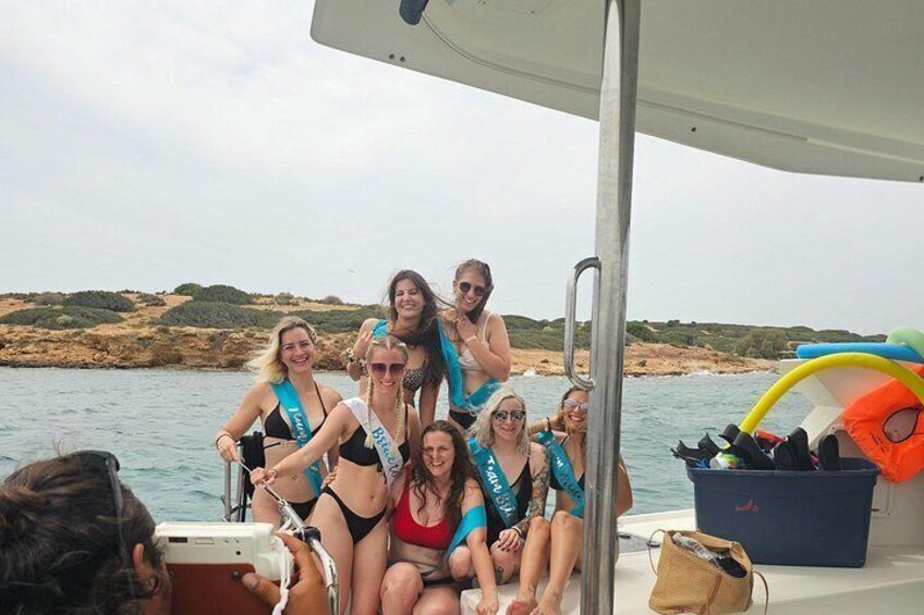 Athens Riviera Catamaran tour with fresh Meal Drinks and Swimming 3