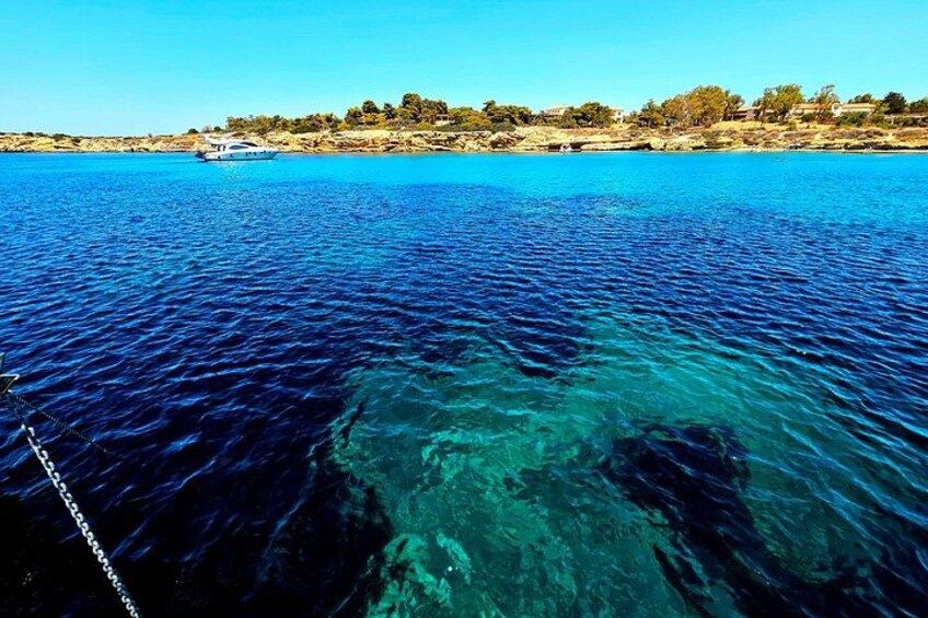 Athens Riviera Catamaran tour with fresh Meal Drinks and Swimming 3