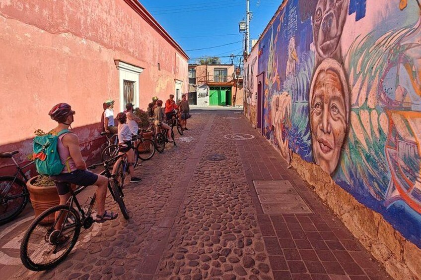Bicycle Tour through Oaxaca learning about its Urban Art and History 1