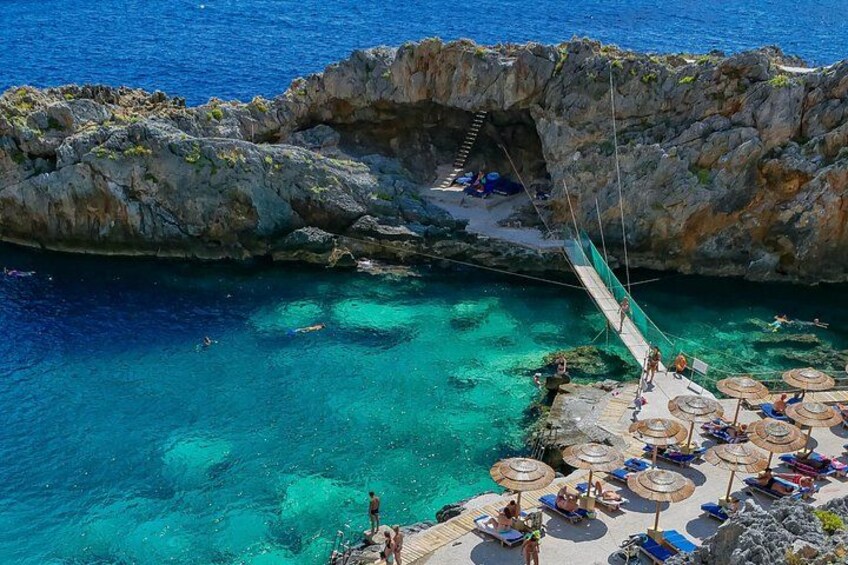 From Rethymno Private Tour to Spili Kourtaliotiko Kalypso Beach 1